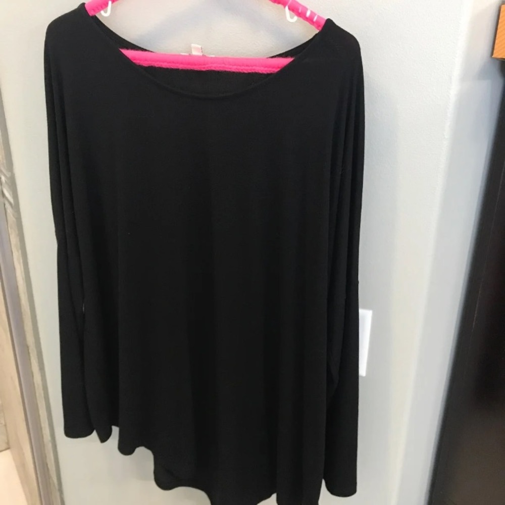 Black asymmetrical top